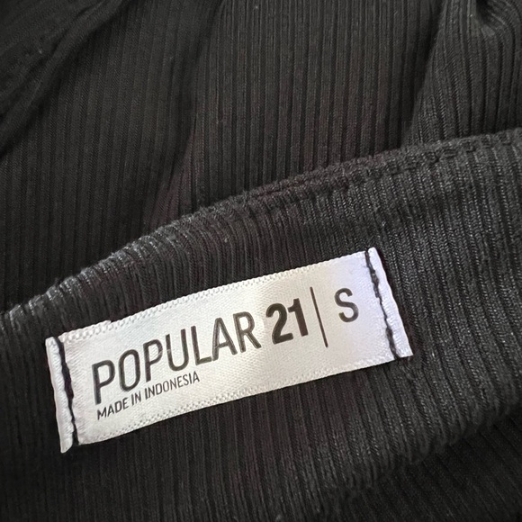 Popular 21 • size small • color black • bodysuit - Picture 2 of 2